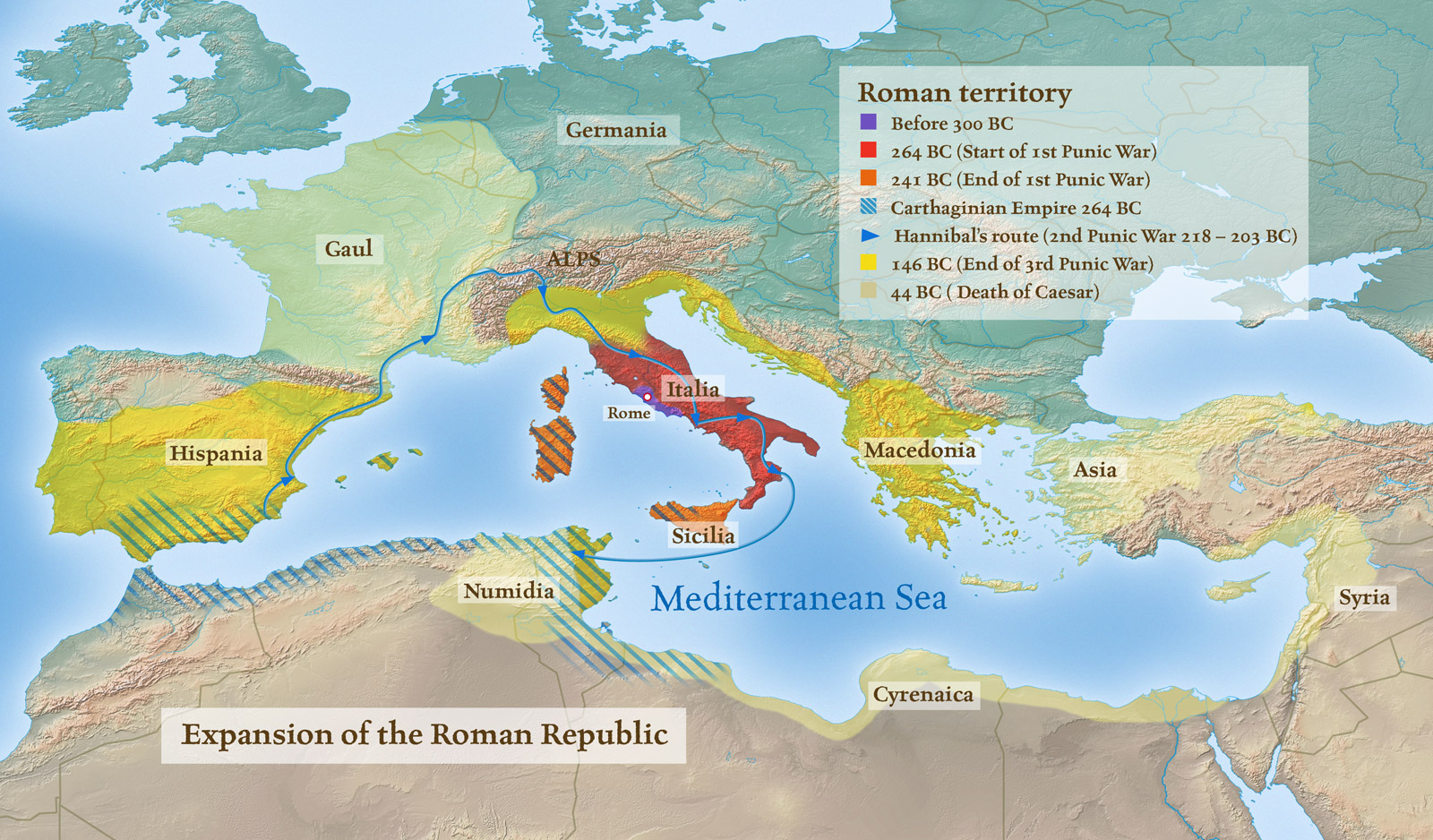 Ancient Origins - A referenced map of the Roman Empire at its